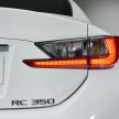 Lexus RC coupe – new 200t and 300 AWD variants
