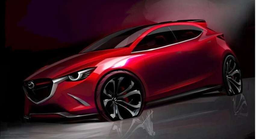 Mazda Hazumi sketch – closer look at the next Mazda2 230706