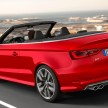 Audi S3 Cabriolet – topless act expands the range