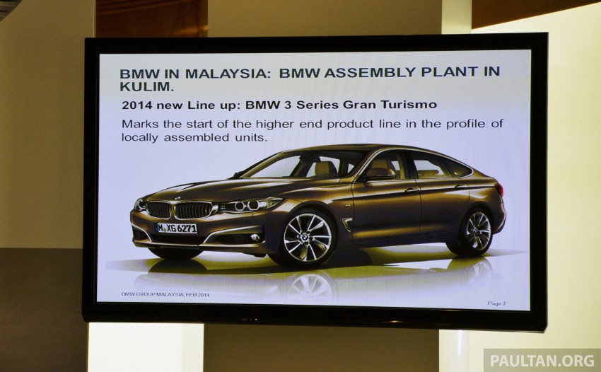 BMW 3 Series Gran Turismo to be locally-assembled – Malaysian sales volume for brand up by 14% in 2013 229284