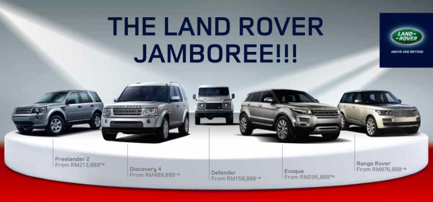 AD: Great deals for your favourite Land Rover and more at the Land Rover Jamboree this weekend! 229467