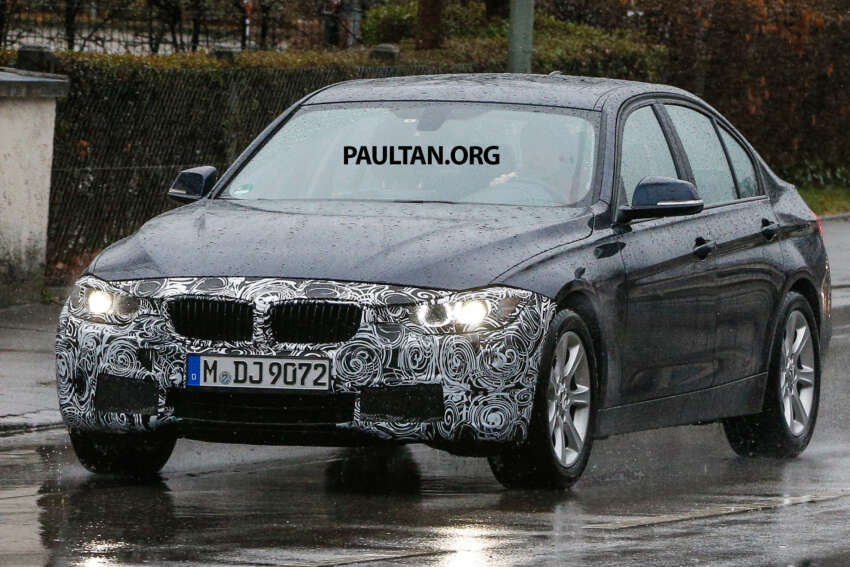 SPYSHOTS: F30 BMW 3 Series LCI spotted testing 238245
