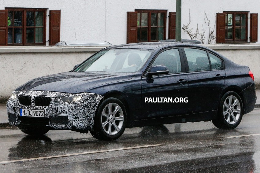 SPYSHOTS: F30 BMW 3 Series LCI spotted testing 238247