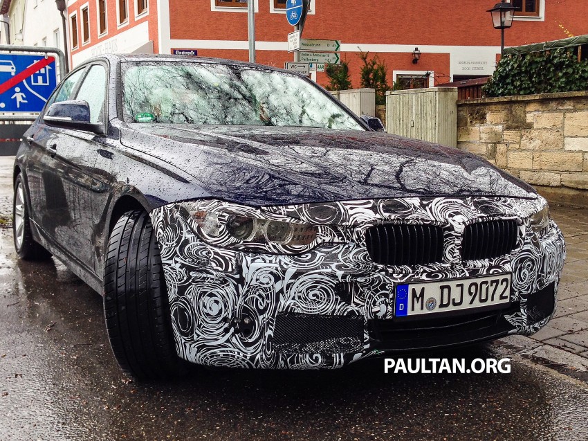 SPYSHOTS: F30 BMW 3 Series LCI spotted testing 238246