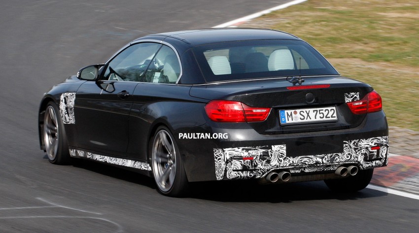 SPYSHOTS: BMW M4 Convertible caught nearly naked 236475