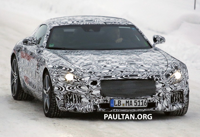 SPY VIDEO: Mercedes-Benz AMG GT prowling in snow 235717