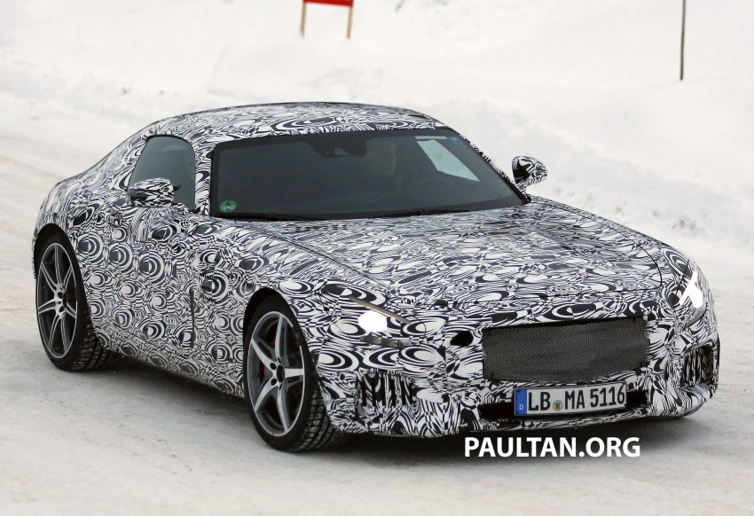SPY VIDEO: Mercedes-Benz AMG GT prowling in snow 235718