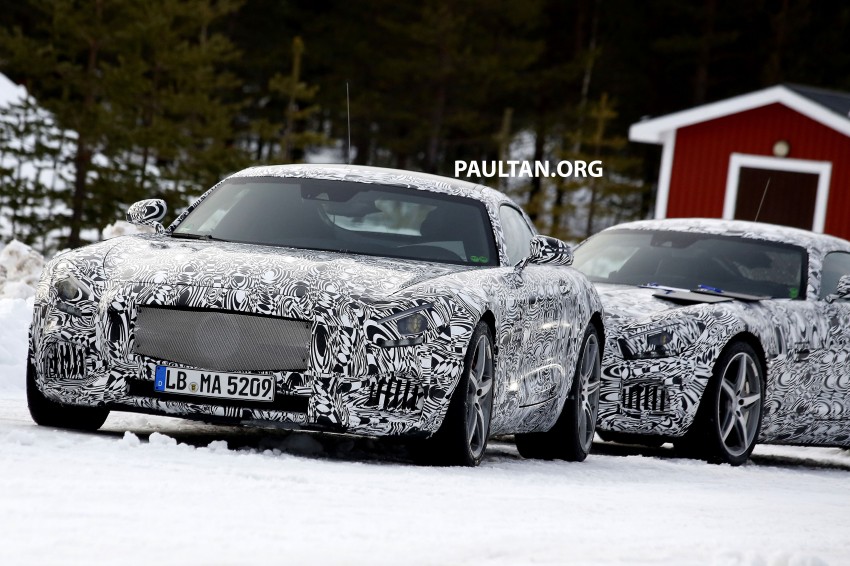 SPY VIDEO: Mercedes-Benz AMG GT prowling in snow 235724