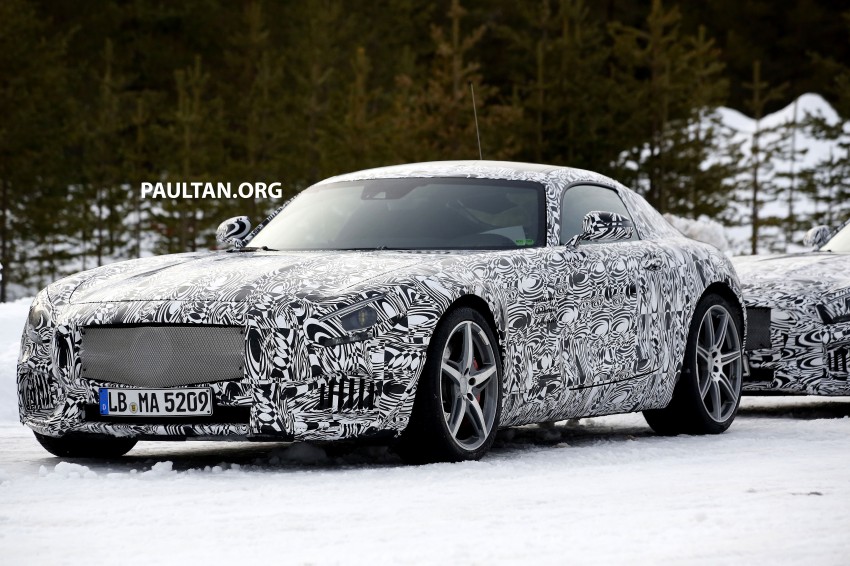 SPY VIDEO: Mercedes-Benz AMG GT prowling in snow 235725