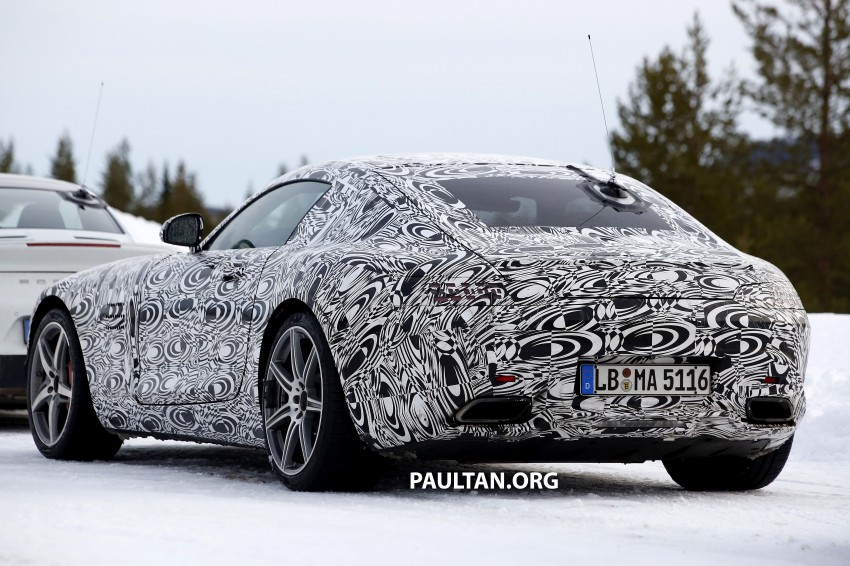 SPY VIDEO: Mercedes-Benz AMG GT prowling in snow 235727