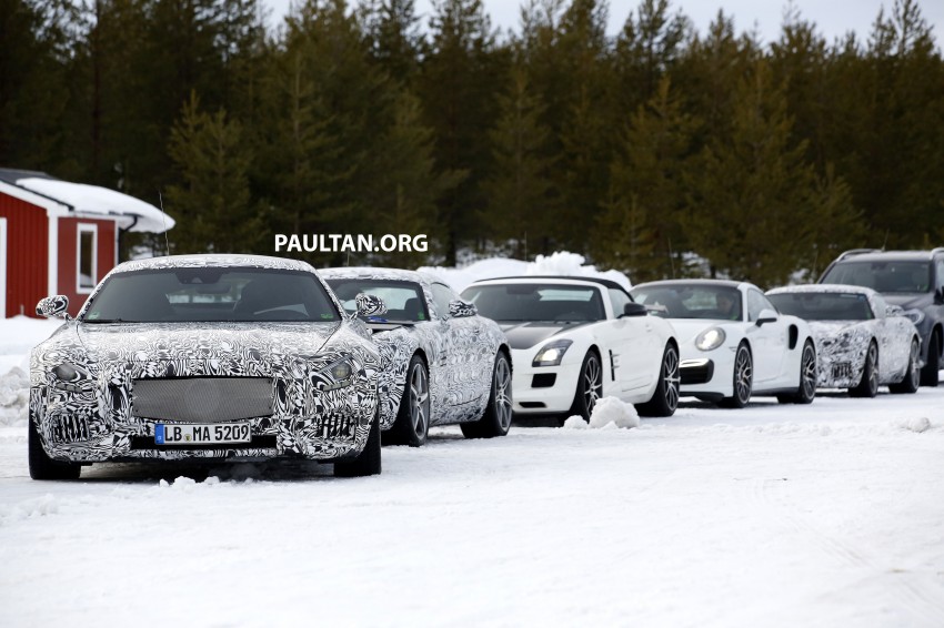 SPY VIDEO: Mercedes-Benz AMG GT prowling in snow 235728