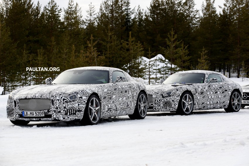SPY VIDEO: Mercedes-Benz AMG GT prowling in snow 235731