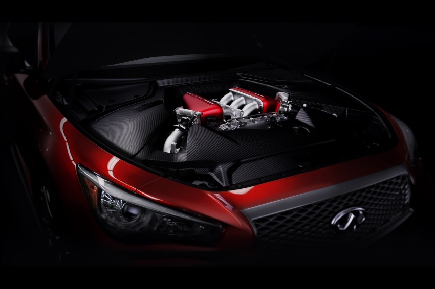 Infiniti Q50 Eau Rouge engine revealed: 3.8L turbo V6 233260