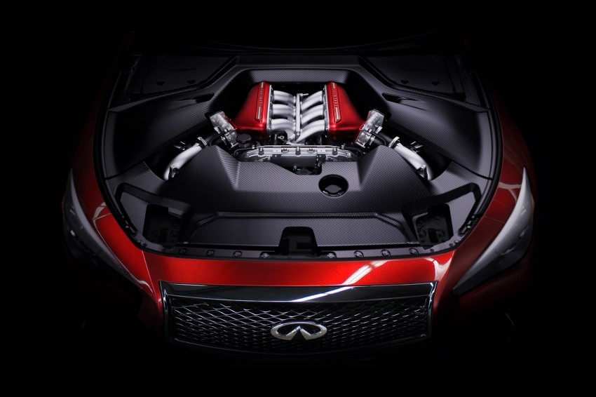 Infiniti Q50 Eau Rouge engine revealed: 3.8L turbo V6 233261