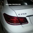 Mercedes-Benz E 250 Coupe facelift seen at JPJ