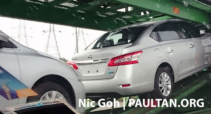 SPYSHOTS: A trailer load of the new Nissan Sylphy 238224
