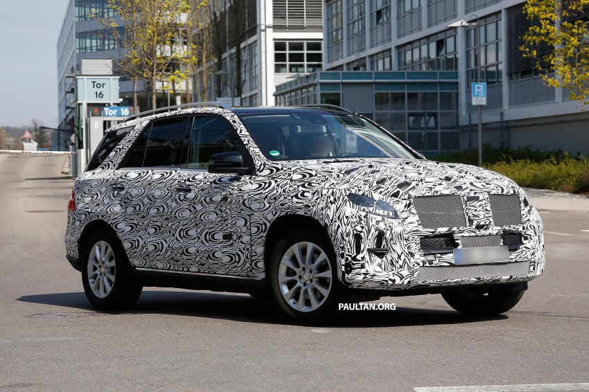 SPYSHOTS: Mercedes-Benz ML gets revised interior 239375