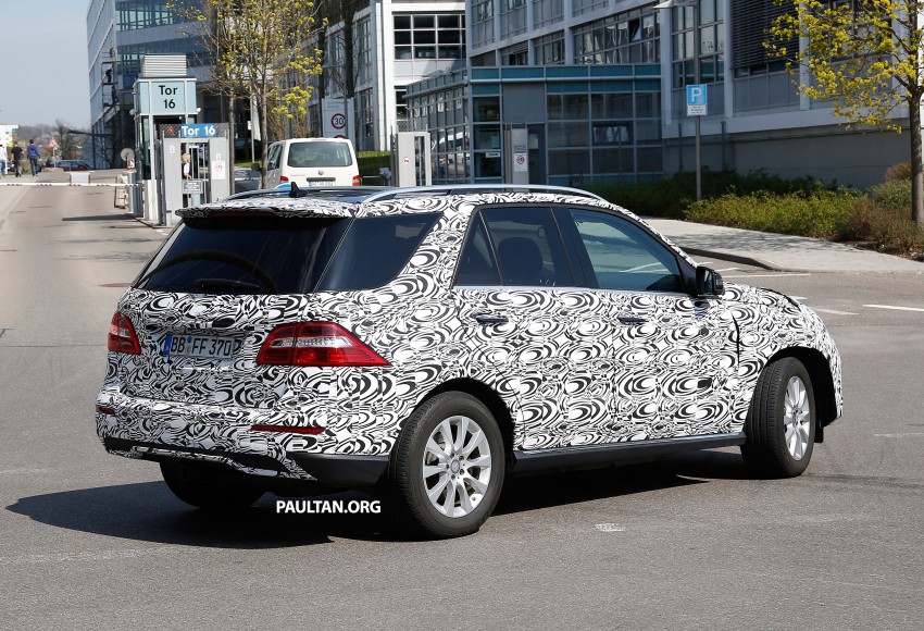 SPYSHOTS: Mercedes-Benz ML gets revised interior 239384
