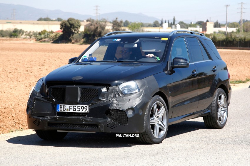 SPYSHOTS: Mercedes-Benz ML gets revised interior 241338