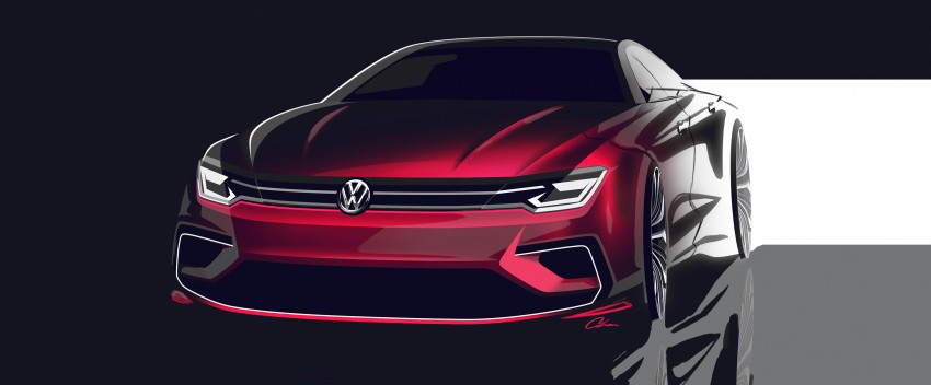 Volkswagen New Midsize Coupe concept is a junior CC 242460