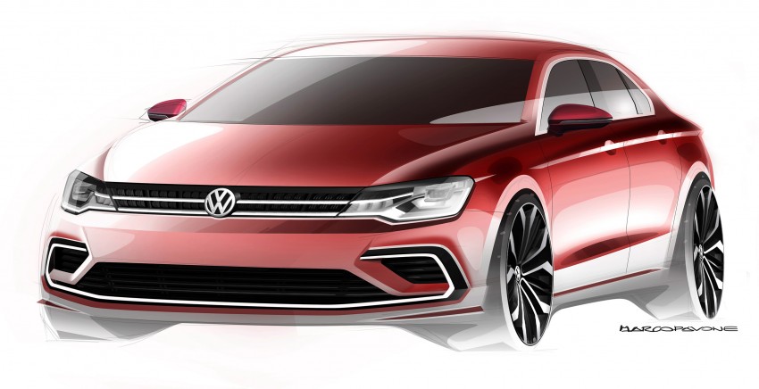 Volkswagen New Midsize Coupe concept is a junior CC 242461