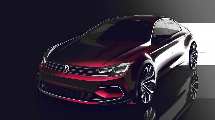 Volkswagen New Midsize Coupe concept is a junior CC 242462