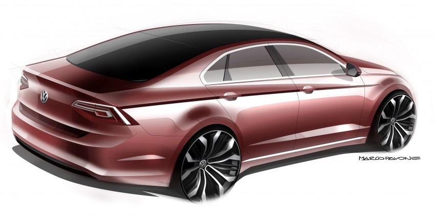Volkswagen New Midsize Coupe concept is a junior CC 242468