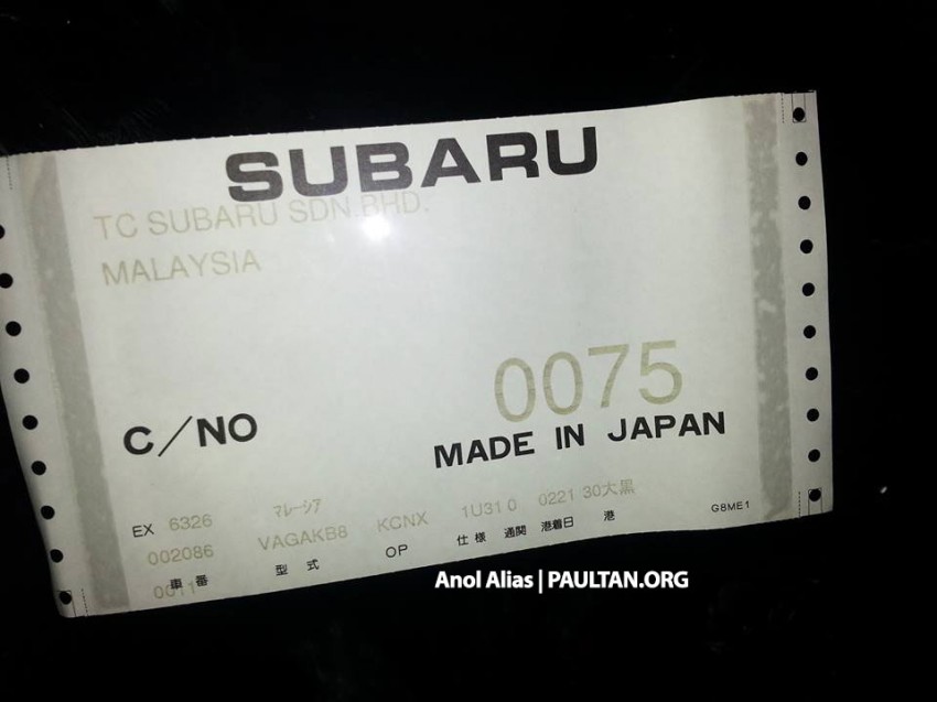 Subaru WRX and WRX STI sighted in Malaysia! 240907