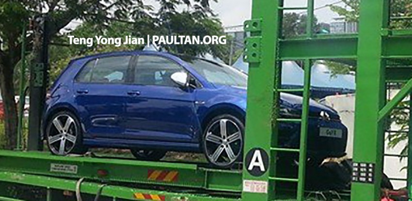 Volkswagen Golf R Mk7 spotted on trailer in Malaysia 244466