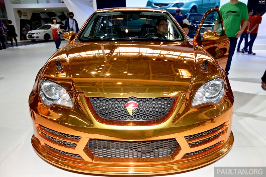 Gold Youngman Lotus L3 GT shown at Auto China 245250