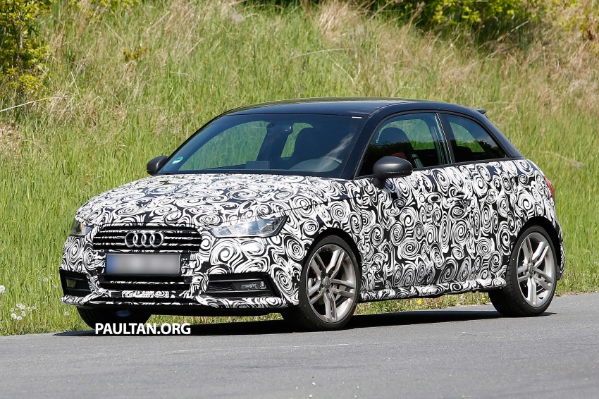SPYSHOTS: Audi A1 facelift gets slimmer headlamps Image #246379