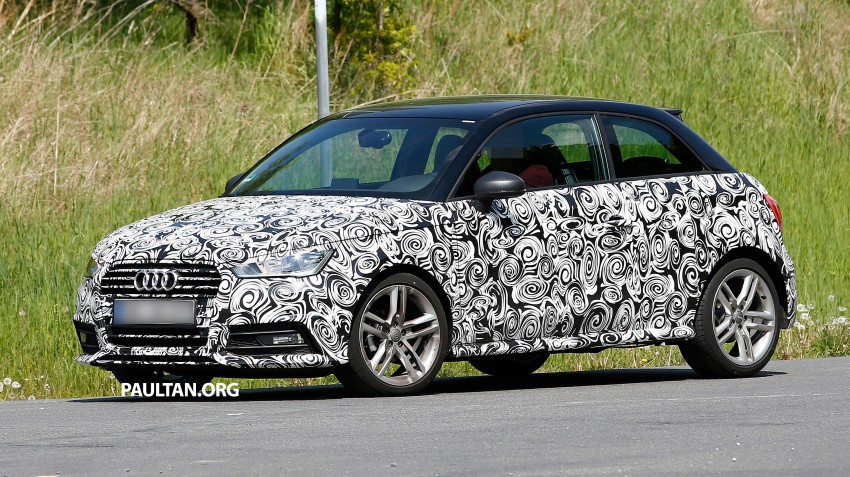 SPYSHOTS: Audi A1 facelift gets slimmer headlamps Image #246381