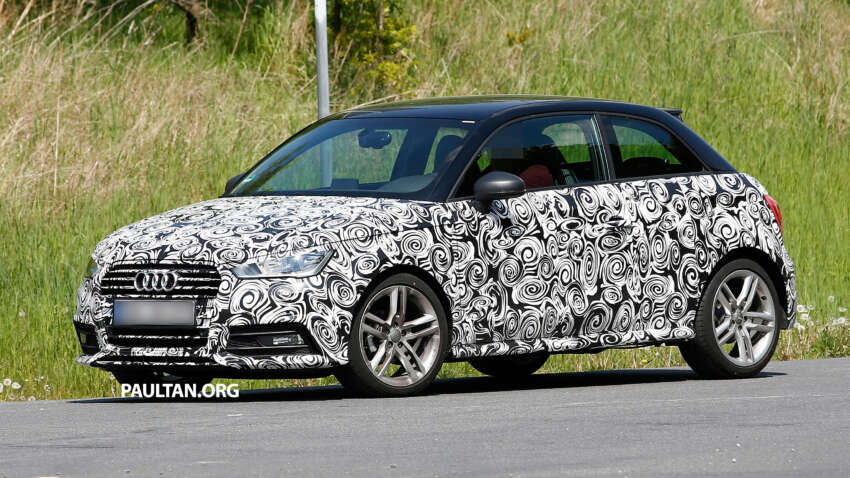 SPYSHOTS: Audi A1 facelift gets slimmer headlamps 246381