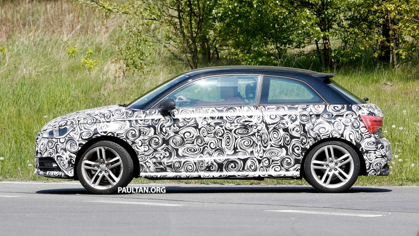 SPYSHOTS: Audi A1 facelift gets slimmer headlamps Image #246377