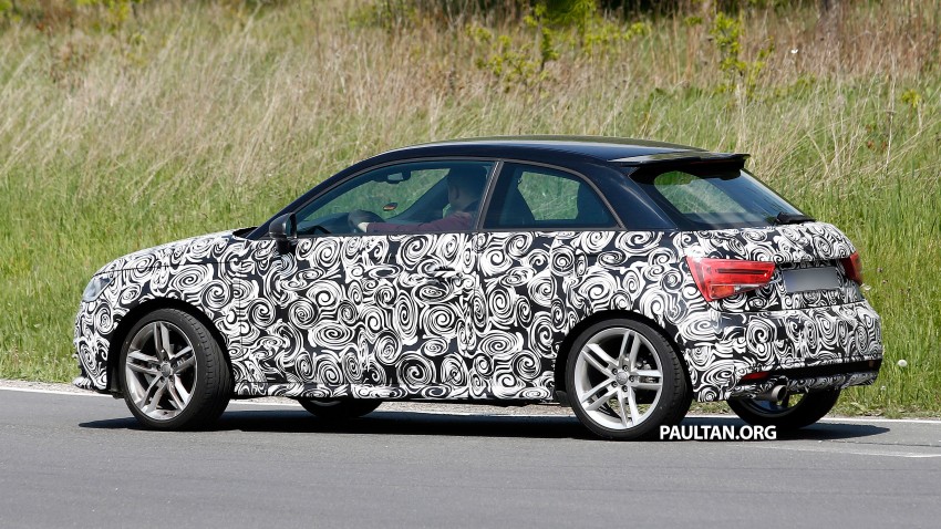 SPYSHOTS: Audi A1 facelift gets slimmer headlamps 246373