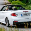 BMW 2-Series Cabriolet spied nearly undisguised