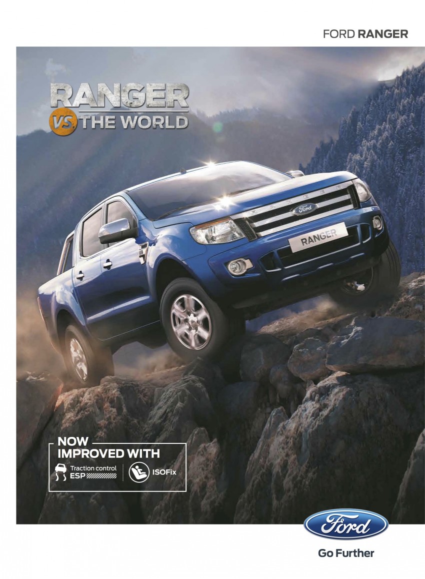 Ford Ranger updated – ESP, 3-point belts and ISOFIX 250684