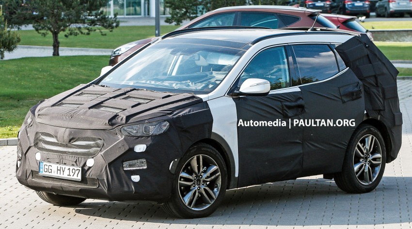 SPYSHOTS: Hyundai Santa Fe DM facelift testing 248272