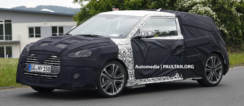 SPIED: Hyundai Veloster Turbo facelift in Germany Image #247371