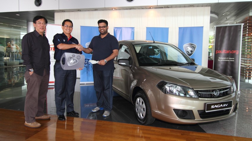 paultan.org ‘Win A Proton Saga Contest’ winner drives home with his new Proton Saga SV 1.3 CVT 247355