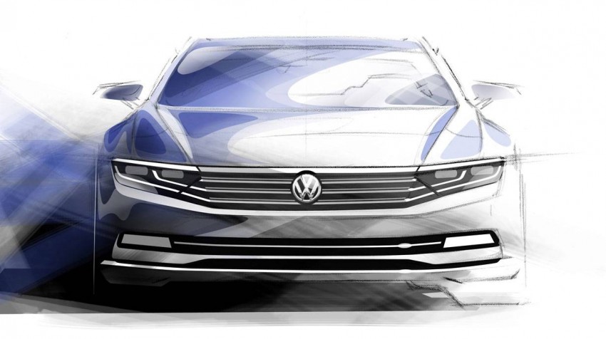 Volkswagen Passat – B8 sketches and details revealed 249485