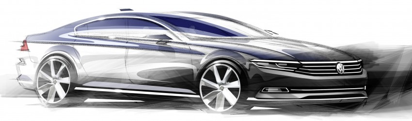 Volkswagen Passat – B8 sketches and details revealed 249479