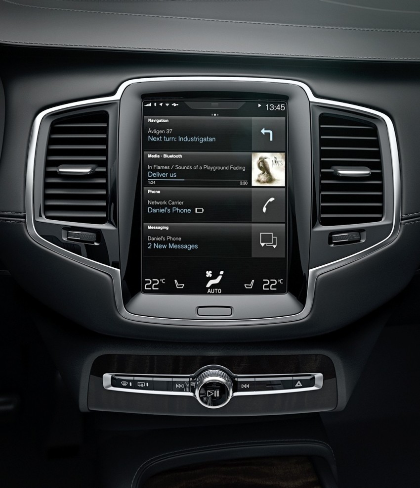 Volvo XC90 – next-gen in-car control system revealed 251555