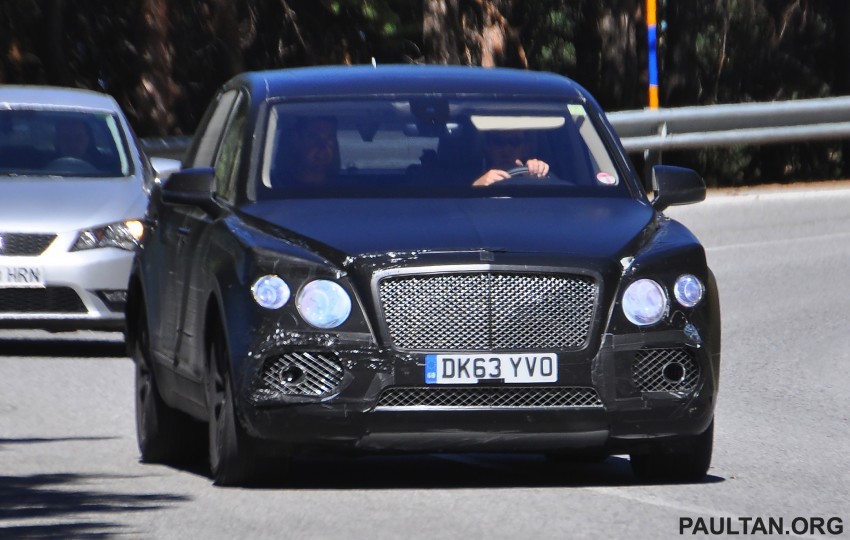 SPYSHOTS: Production Bentley SUV sighted on test 270221
