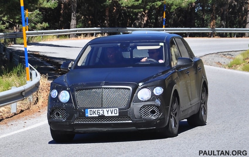 SPYSHOTS: Production Bentley SUV sighted on test 270222