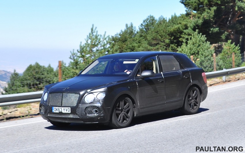 SPYSHOTS: Production Bentley SUV sighted on test 270223