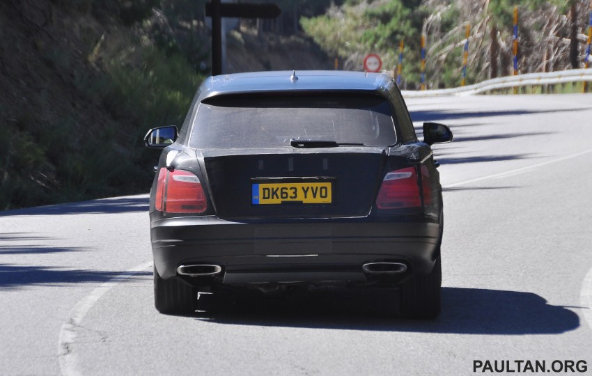 SPYSHOTS: Production Bentley SUV sighted on test 270227