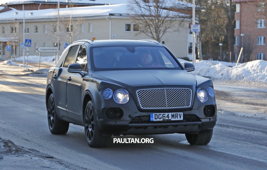 SPYSHOTS: Production Bentley SUV sighted on test 314848