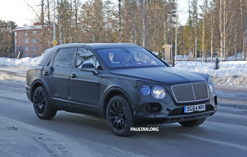 SPYSHOTS: Production Bentley SUV sighted on test 314843