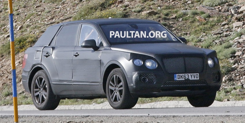 SPYSHOTS: Production Bentley SUV sighted on test 255181